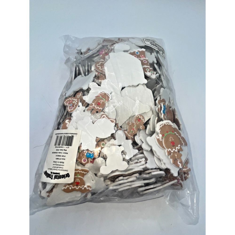 Christmas Foam Stickers Assorted Xmas Gingerbread Man Foam Decals Cartoon Cute